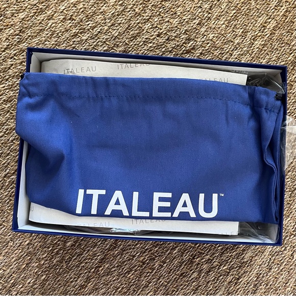 NIB Italeau Foliana Velour Taupe Ankle Boots, Size 39.5 - Picture 9 of 12